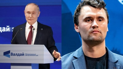 Putin said that the murder of Kirk was “disgusting”. Image: Reuters/@khaybarjew Putin said that the murder of Kirk was “disgusting”. Image: Reuters/@khaybarjew