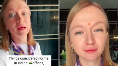 The Russian expat whose Instagram post on Indian offices has created chatter. (Instagram/@yulia_bangalore)