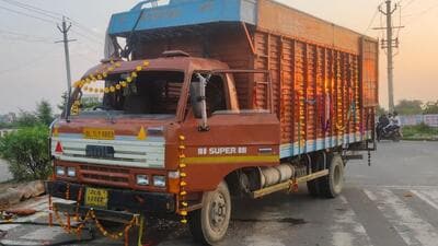 The group was returning from Durga idol immersion in Khera when the accident occurred, police said. (HT Photo) The group was returning from Durga idol immersion in Khera when the accident occurred, police said. (HT Photo)