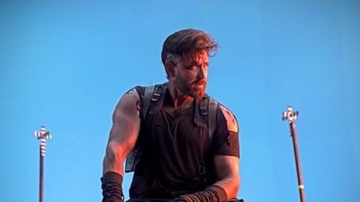 Hrithik Roshan shared new BTS stills from the shoot of War 2. Hrithik Roshan shared new BTS stills from the shoot of War 2.