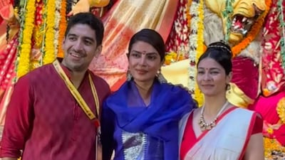 Priyanka Chopra with Ayan Mukerji and Tanishaa Mukherjee. Priyanka Chopra with Ayan Mukerji and Tanishaa Mukherjee.