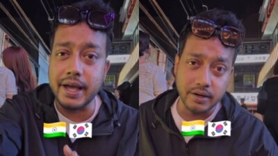 A viral clip from South Korea showed an Indian man questioning why only Indians face civic sense criticism. (Instagram/subtle_crazykorea) A viral clip from South Korea showed an Indian man questioning why only Indians face civic sense criticism. (Instagram/subtle_crazykorea)