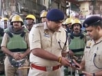 Heavy police deployment in Bareilly on Friday. (ANI) Heavy police deployment in Bareilly on Friday. (ANI)