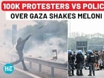 Milan Turns Into War Zone For Meloni: Police Bombs Vs Protestors’ Bottles In Pro-Palestine Clashes Milan Turns Into War Zone For Meloni: Police Bombs Vs Protestors’ Bottles In Pro-Palestine Clashes