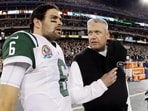 Mark Sanchez (L) was stabbed in Indianapolis on Saturday