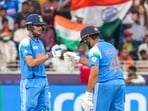 Shubman Gill, left, and Rohit Sharma during a One Day International (ODI) cricket match of the ICC Champions Trophy 2025. Shubman Gill, left, and Rohit Sharma during a One Day International (ODI) cricket match of the ICC Champions Trophy 2025.