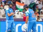 India's Shubman Gill, left, and Rohit Sharma during a ODI match of the Champions Trophy against Bangladesh, in Dubai, UAE India's Shubman Gill, left, and Rohit Sharma during a ODI match of the Champions Trophy against Bangladesh, in Dubai, UAE