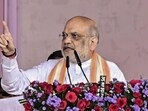 Union home minister Amit Shah addressed the ‘Bastar Dussehra Lokotsav’ and ‘Swadeshi Mela’ in Jagdalpur, the headquarters of Chhattisgarh’s Bastar district. (PTI) Union home minister Amit Shah addressed the ‘Bastar Dussehra Lokotsav’ and ‘Swadeshi Mela’ in Jagdalpur, the headquarters of Chhattisgarh’s Bastar district. (PTI)