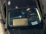 A sign reading ‘I need your help’ was reportedly seen in the vehicle along with another which said “Don't want to hurt nobody.” A sign reading ‘I need your help’ was reportedly seen in the vehicle along with another which said “Don't want to hurt nobody.”
