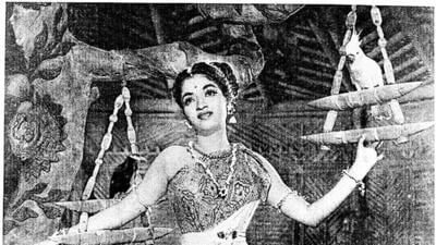 26 October 1990 - Kalidasa Shakuntala as depicted - HT Photo. 26 October 1990 - Kalidasa Shakuntala as depicted - HT Photo.