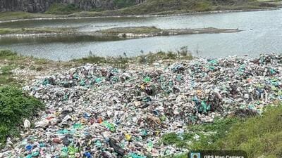 According to a complaint filed by Alhat, several private vehicles were found dumping untreated waste in the area during the night. (HT PHOTO) According to a complaint filed by Alhat, several private vehicles were found dumping untreated waste in the area during the night. (HT PHOTO)