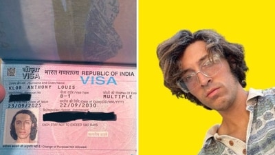 The American who tweeted about his “5-year Indian visa." (X/@TonyCatoff) The American who tweeted about his “5-year Indian visa." (X/@TonyCatoff)