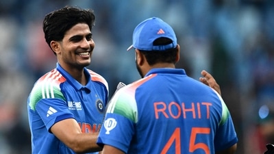 India's Shubman Gill (L) is congratulated by Rohit Sharma (AFP) India's Shubman Gill (L) is congratulated by Rohit Sharma (AFP)