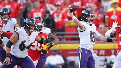 With nine players, including QB Lamar Jackson, injured, the Baltimore Ravens are in a fix before their match against the Houston Texans. (Getty Images via AFP)