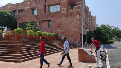 JNU Campus in New Delhi. (Sanjeev Verma/HT PHOTO) JNU Campus in New Delhi. (Sanjeev Verma/HT PHOTO)