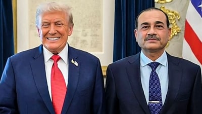 US President Donald Trump during a meeting with Pakistan Prime Minister Shehbaz Sharif (not in pic) and Field Marshal Asim Munir at the White House, in Washington DC, (PTI file) US President Donald Trump during a meeting with Pakistan Prime Minister Shehbaz Sharif (not in pic) and Field Marshal Asim Munir at the White House, in Washington DC, (PTI file)