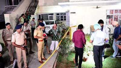 Police and investigators at the house in Sector 10, Chandigarh, where the grenade was lobbed on September 11, 2024. The attack was intended to target retired superintendent of police Jaskirat Singh Chahal, whom the assailants believed to be the occupant of the house. (File photo) Police and investigators at the house in Sector 10, Chandigarh, where the grenade was lobbed on September 11, 2024. The attack was intended to target retired superintendent of police Jaskirat Singh Chahal, whom the assailants believed to be the occupant of the house. (File photo)