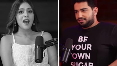 Samay Raina and RJ Mahvash appeared in a video together.
