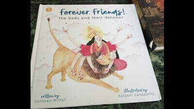 The book on gods and their vehicles, Forever Friends: The Gods and their Vahanas. (HT Photo) The book on gods and their vehicles, Forever Friends: The Gods and their Vahanas. (HT Photo)