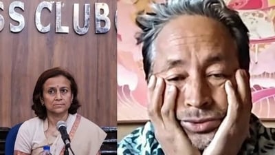 Gitanjali Angmo, wife of Ladakhi education reformer and climate activist Sonam Wangchuk, has approached the Supreme Court Gitanjali Angmo, wife of Ladakhi education reformer and climate activist Sonam Wangchuk, has approached the Supreme Court