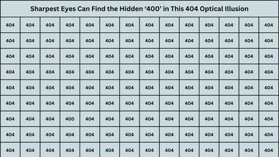 Can you find the hidden ‘400’ in this grid full of 404s within 10 seconds? Can you find the hidden ‘400’ in this grid full of 404s within 10 seconds?