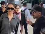 Ranbir Kapoor and Deepika Padukone's airport reunion. Ranbir Kapoor and Deepika Padukone's airport reunion.