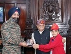 Himachal Pradesh governor Shiv Pratap Shukla and lieutenant general Amrik Singh present an award to a student during the Indian Army’s National Integration Tour under Operation Sadbhavana, in Shimla, on Saturday. (ANI) Himachal Pradesh governor Shiv Pratap Shukla and lieutenant general Amrik Singh present an award to a student during the Indian Army’s National Integration Tour under Operation Sadbhavana, in Shimla, on Saturday. (ANI)