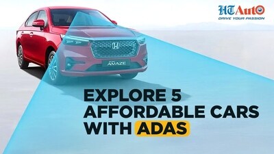 Honda Amaze is the most affordable car in India that comes with ADAS. Honda Amaze is the most affordable car in India that comes with ADAS.