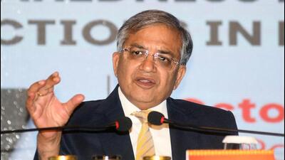 Chief election commissioner Gyanesh Kumar addresses a press conference in Patna, on Sunday. (Santosh Kumar/ Hindustan Times)