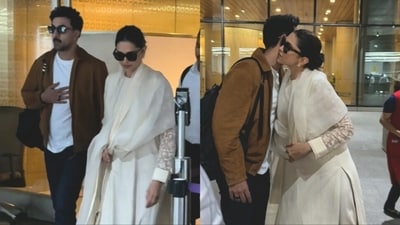 Ranbir Kapoor and Deepika Padukone were spotted twice at the Mumbai airport on Saturday. Ranbir Kapoor and Deepika Padukone were spotted twice at the Mumbai airport on Saturday.