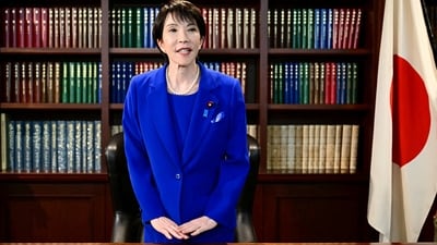 Sanae Takaichi is poised to become Japan's first female prime minister. (REUTERS)