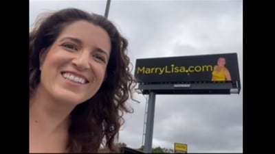 The woman said it all started as a joke, but soon turned into a full-fledged campaign. (TikTok/@ marrylisaofficial)