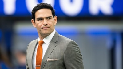Mark Sanchez was injured in Indianapolis on Saturday. (AP) Mark Sanchez was injured in Indianapolis on Saturday. (AP)