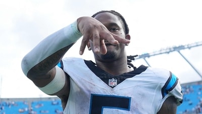 Rico Dowdle, Carolina Panthers RB, played on Sunday after Chuba Hubbard was injured. (Getty Images via AFP) Rico Dowdle, Carolina Panthers RB, played on Sunday after Chuba Hubbard was injured. (Getty Images via AFP)
