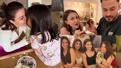 Soha Ali Khan shares pics from her birthday bash. Soha Ali Khan shares pics from her birthday bash.