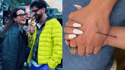 Sonakshi Sinha and Zaheer Iqbal got a tattoo over a year after getting married. Sonakshi Sinha and Zaheer Iqbal got a tattoo over a year after getting married.