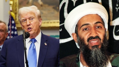 Donald Trump (L) and Osama Bin Laden (R). (File Photos) Donald Trump (L) and Osama Bin Laden (R). (File Photos)