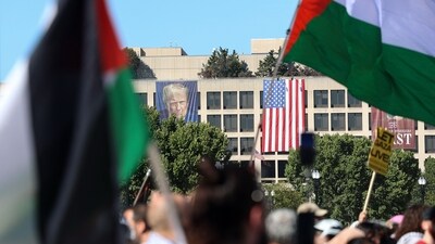 Trump warned Hamas of causing any delays and said he would "not tolerate delay" as he urged the group to move quickly towards a deal "or else all bets will be off". (AFP) Trump warned Hamas of causing any delays and said he would "not tolerate delay" as he urged the group to move quickly towards a deal "or else all bets will be off". (AFP)