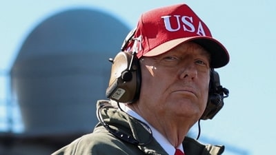 President Donald Trump has floated the idea many times of sending direct payments to the US, funded by tariff collections. (REUTERS)