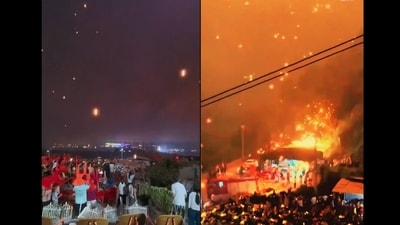 Authorities later confirmed that no injuries were reported. (X/@FrontalForce) Authorities later confirmed that no injuries were reported. (X/@FrontalForce)