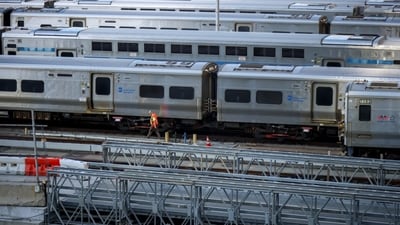 Six train surfers died last year, up from five in 2023. (Bloomberg) Six train surfers died last year, up from five in 2023. (Bloomberg)