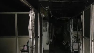 | A massive fire broke out in an ICU ward of Sawai Man Singh (SMS) Hospital (ANI grab) | A massive fire broke out in an ICU ward of Sawai Man Singh (SMS) Hospital (ANI grab)