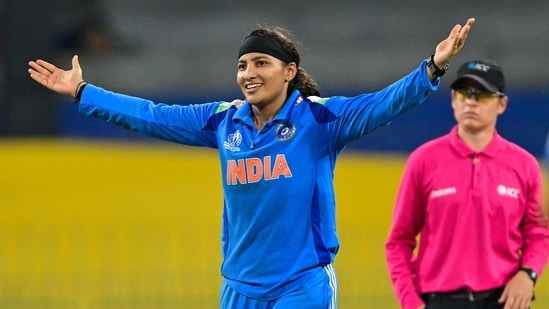 Sneh Rana (2/38) was also sensational and total of five wickets went to Indian spinners and three to pacers.&nbsp;(AFP)