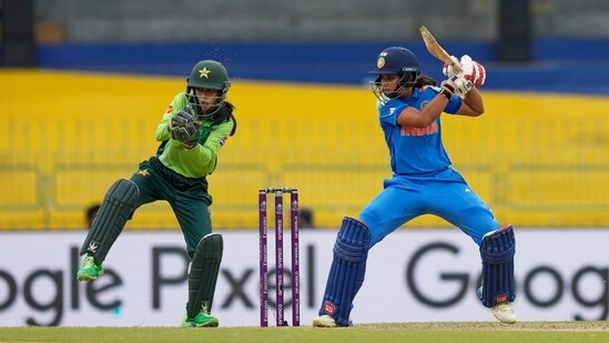 Opener Pratika Rawal (31) gave India a brisk start, smashing Diana Baig for three consecutive fours.(AP)