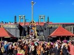The Sabarimala temple in Kerala.