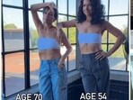 Denise Kirtley and her aunt have worked hard to achieve their fit bodies at 54 and 70, respectively. (Instagram/ Fifty Fitness Journey) Denise Kirtley and her aunt have worked hard to achieve their fit bodies at 54 and 70, respectively. (Instagram/ Fifty Fitness Journey)