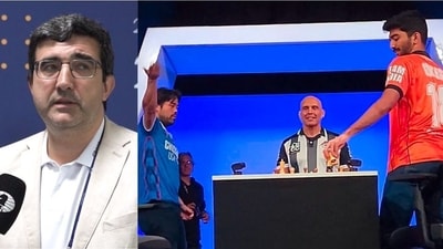 Vladimir Kramnik slammed the supporters of Hikara Nakamura's controversial celebration after checkmating D Gukesh. (FIDE/X) Vladimir Kramnik slammed the supporters of Hikara Nakamura's controversial celebration after checkmating D Gukesh. (FIDE/X)