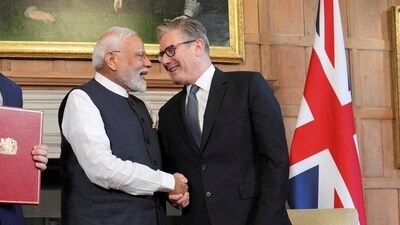 Britain's Prime Minister Keir Starmer and Prime Minister Narendra Modi. (Reuters) Britain's Prime Minister Keir Starmer and Prime Minister Narendra Modi. (Reuters)