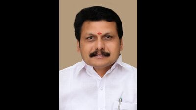 Chennai: Undated photo of DMK leader V. Senthil Balaji, who has been dismissed from Council of Ministers by Tamil Nadu Governor on Thursday, June 29, 2023. (PTI) Chennai: Undated photo of DMK leader V. Senthil Balaji, who has been dismissed from Council of Ministers by Tamil Nadu Governor on Thursday, June 29, 2023. (PTI)
