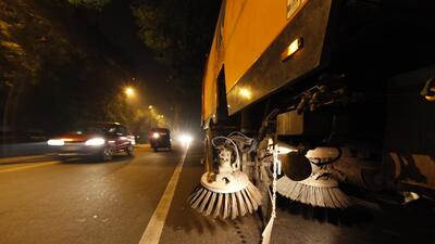 Each sweeper covers around 30-35 km of lane length of road per day. (Photo for representation) Each sweeper covers around 30-35 km of lane length of road per day. (Photo for representation)